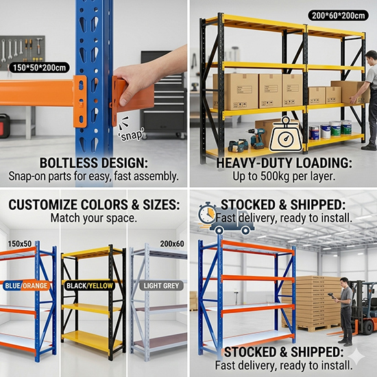 boltless storage shelving (sku 11o11)
