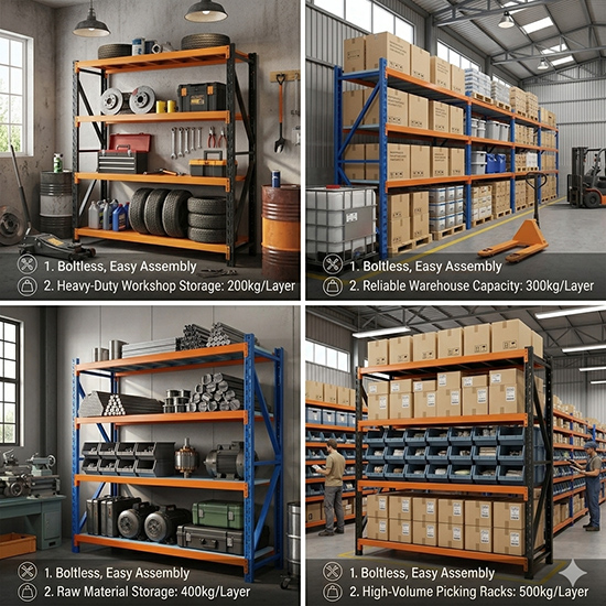 boltless storage shelving (sku 11o11)