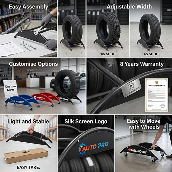 steel arc tire holder (sku 12007)