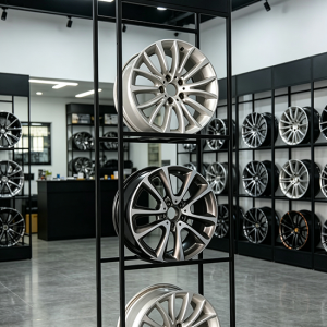 3 layers car wheel display rack (sku 12011)