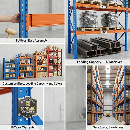 heavy duty storage shelving (sku 11002)