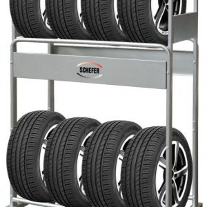 2 layers tyre display rack (sku 12010)