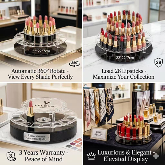 rotating lipsticks display stand (sku 26001)