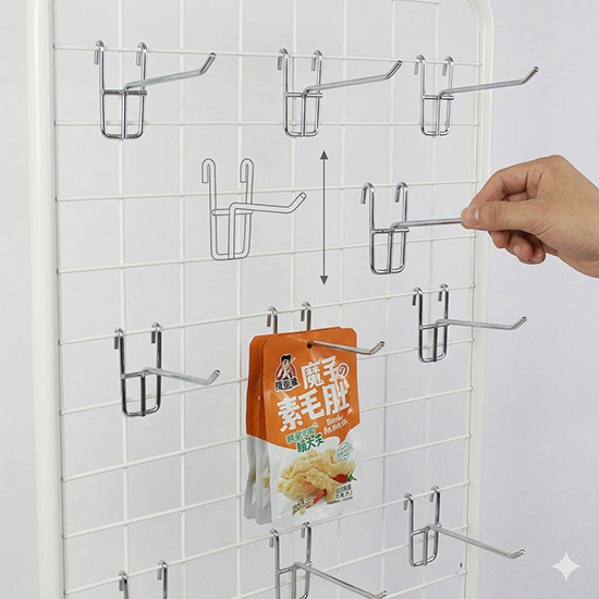 snacks display stand with wheels (sku 17004)