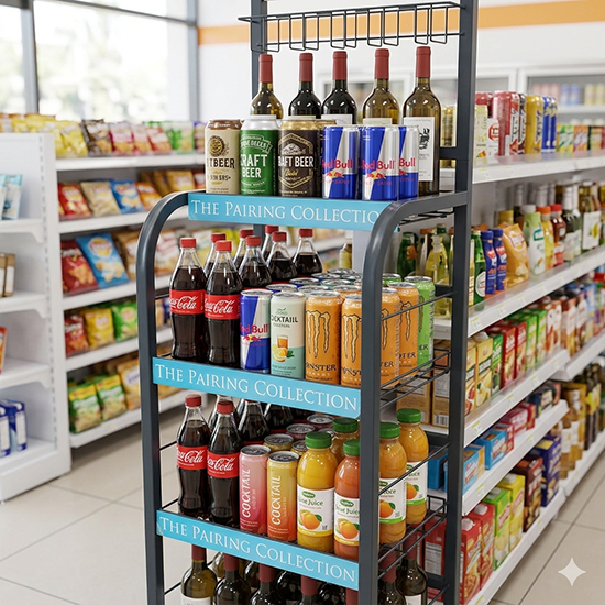 red wine display rack (sku 17009)