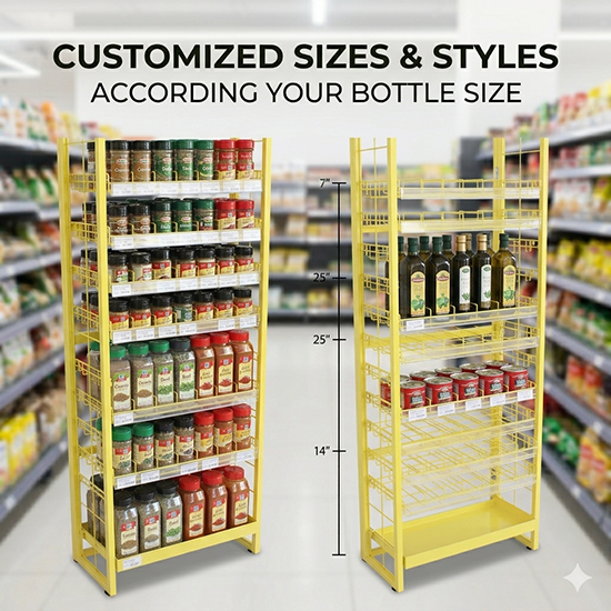 herbs and spices display rack (sku 17011)