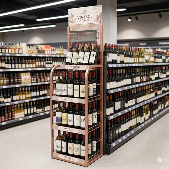red wine display rack (sku 17009)