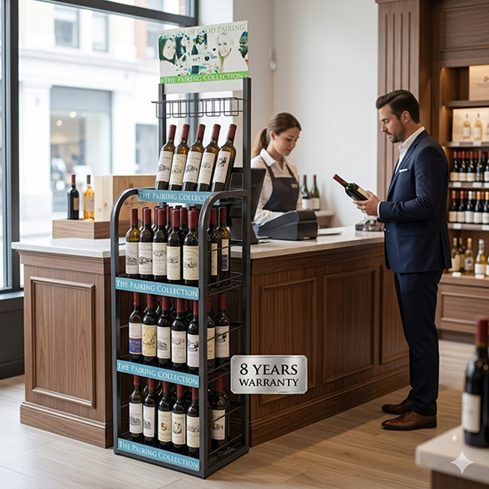 red wine display rack (sku 17009)