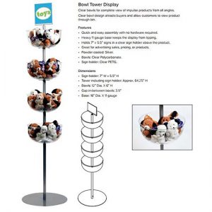 flooring acrylic bowls display