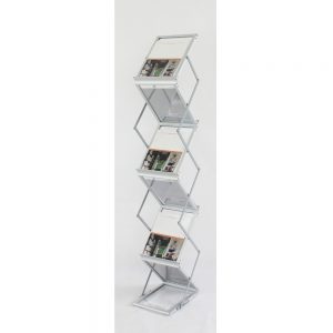 aluminum magazine shelf
