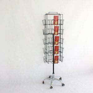 4 sides rotating card display